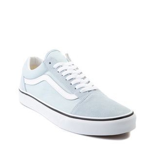 Vans Old Skool Skate Shoe Baby Blue 7.5 Good Cond.
